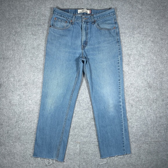 Levi's Other - Levi's 516 Denim Jeans Mens 34x30 Blue Slim Fit Straight Leg Raw Hem
